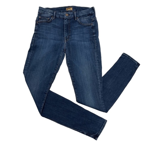 SOLD ๐ด Mother jeans High Waisted Looker Tempted Again Size 28 dark washed - Picture 2 of 16